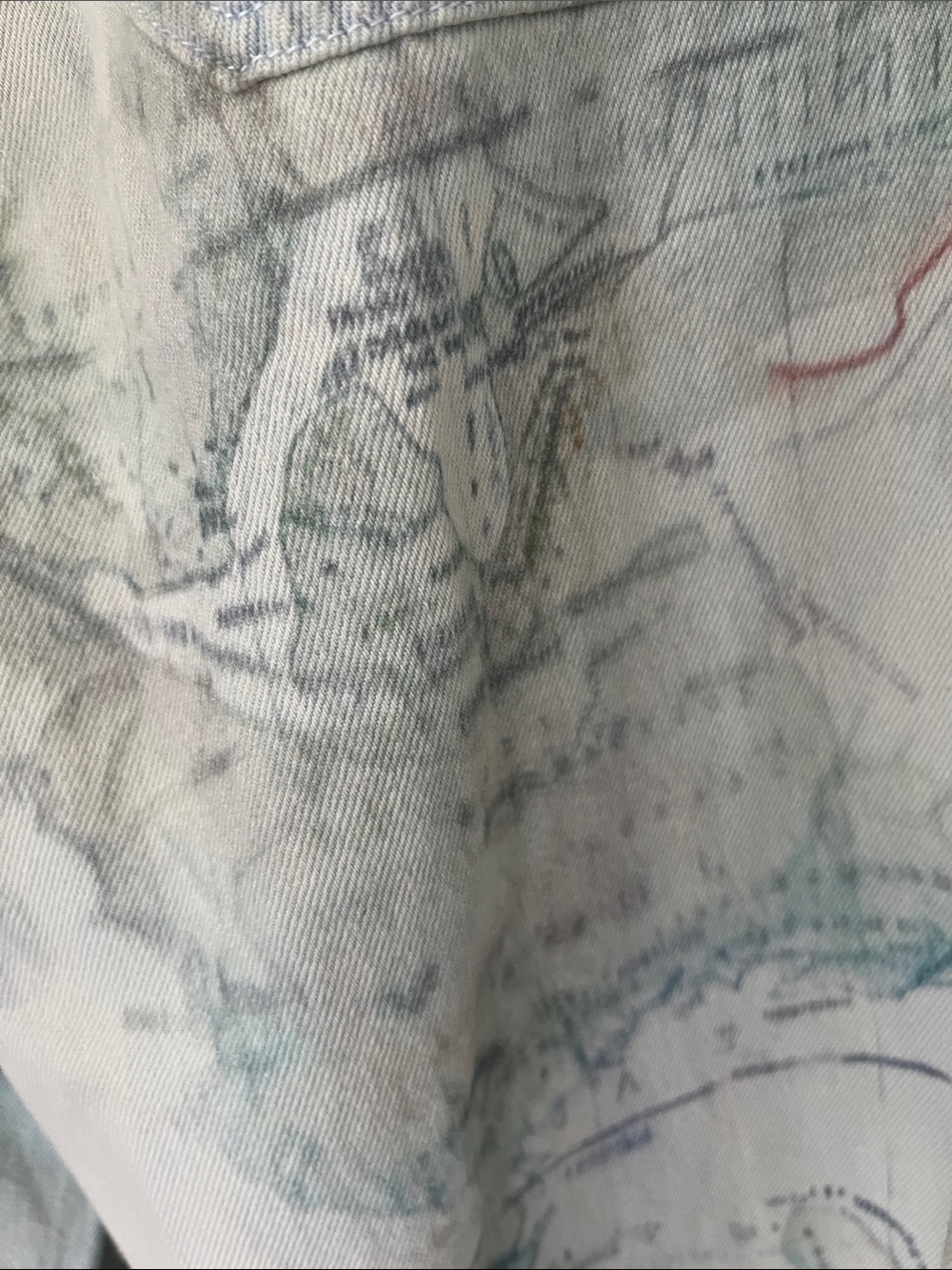 Pilcro High-Rise Slouch Wide-Leg Map Pattern Jeans - Picture 12 of 15
